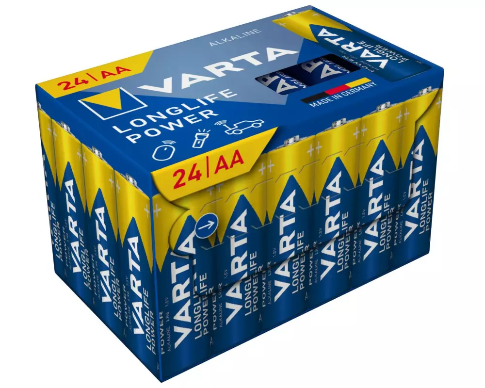 Varta Batterie Longlife Power AA CUBE24 , 24 Stück