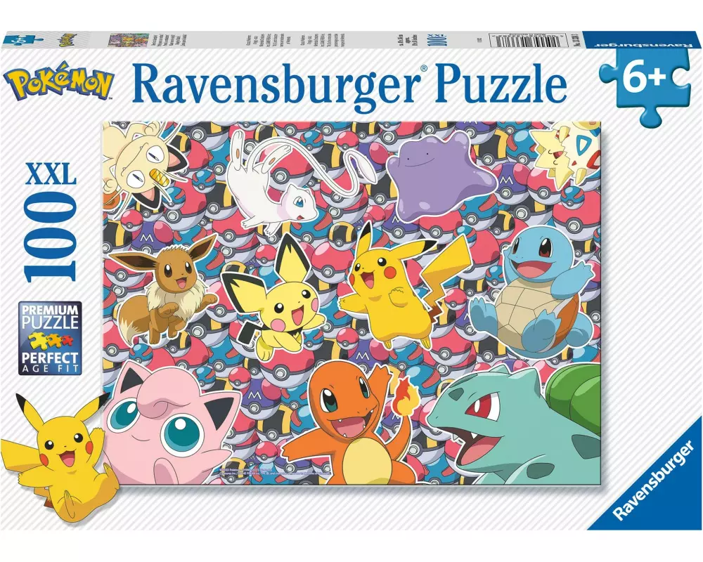 Ravensburger Puzzle Pokémon Bereit zu kämpfen! 100 XXL Teile