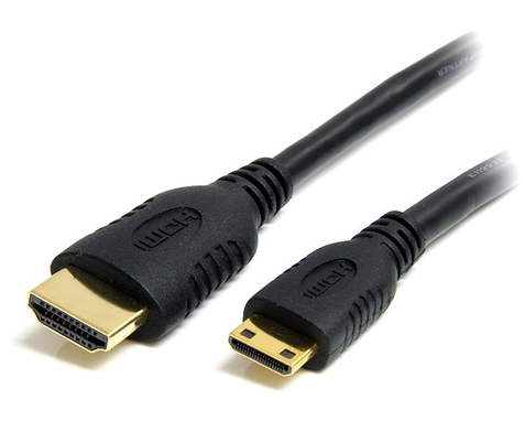 StarTech.com 1m Mini HDMI to HDMI Cable with Ethernet, 4K 30Hz High Speed Mini HDMI 1.4 (Type-C) Device to HDMI Adapter Cable/Cord, M/M