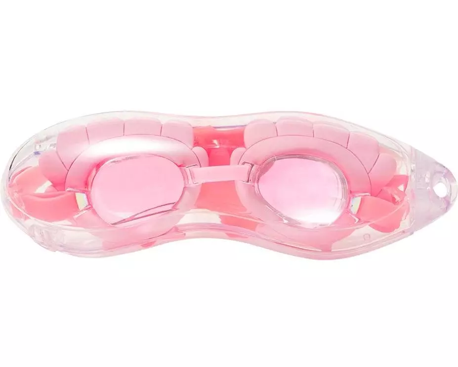 Sunnylife Melody the Mermaid Mini Swim Goggles Neon Strawberry