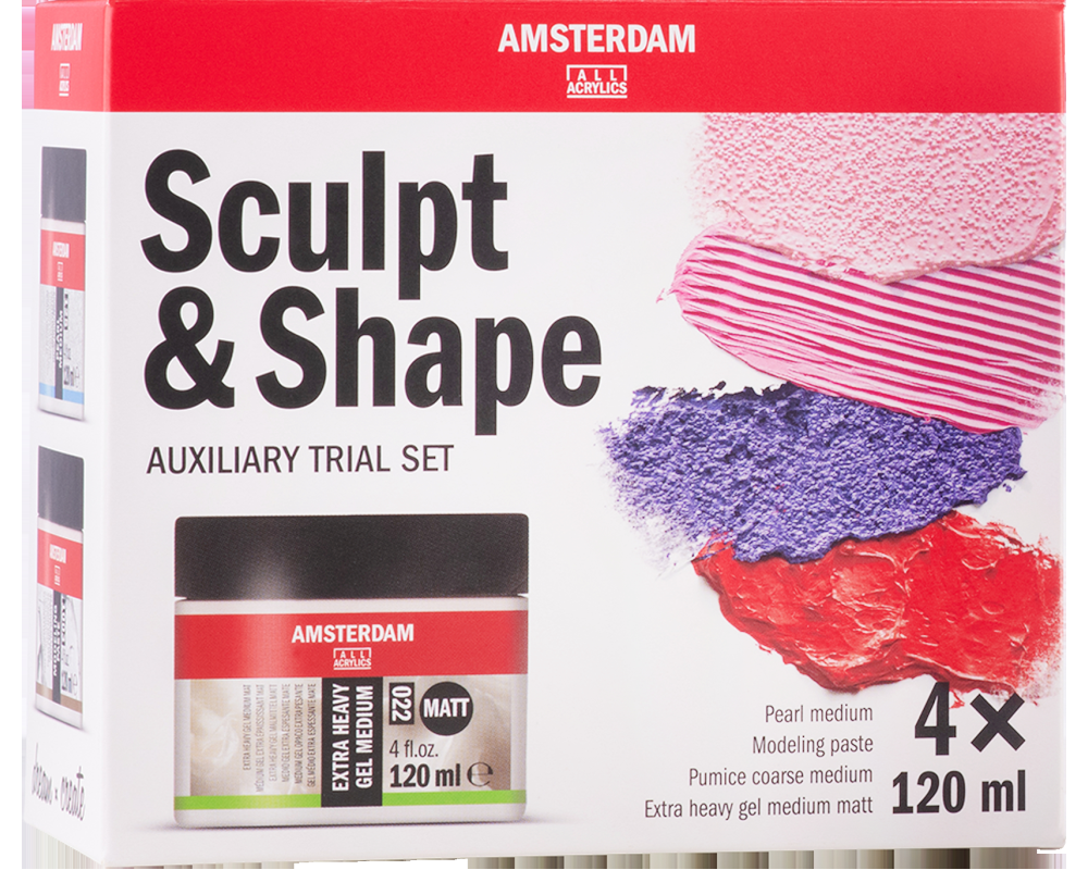 AMSTERDAM Modelier- und Formset 24820001 Medium 4x120ml