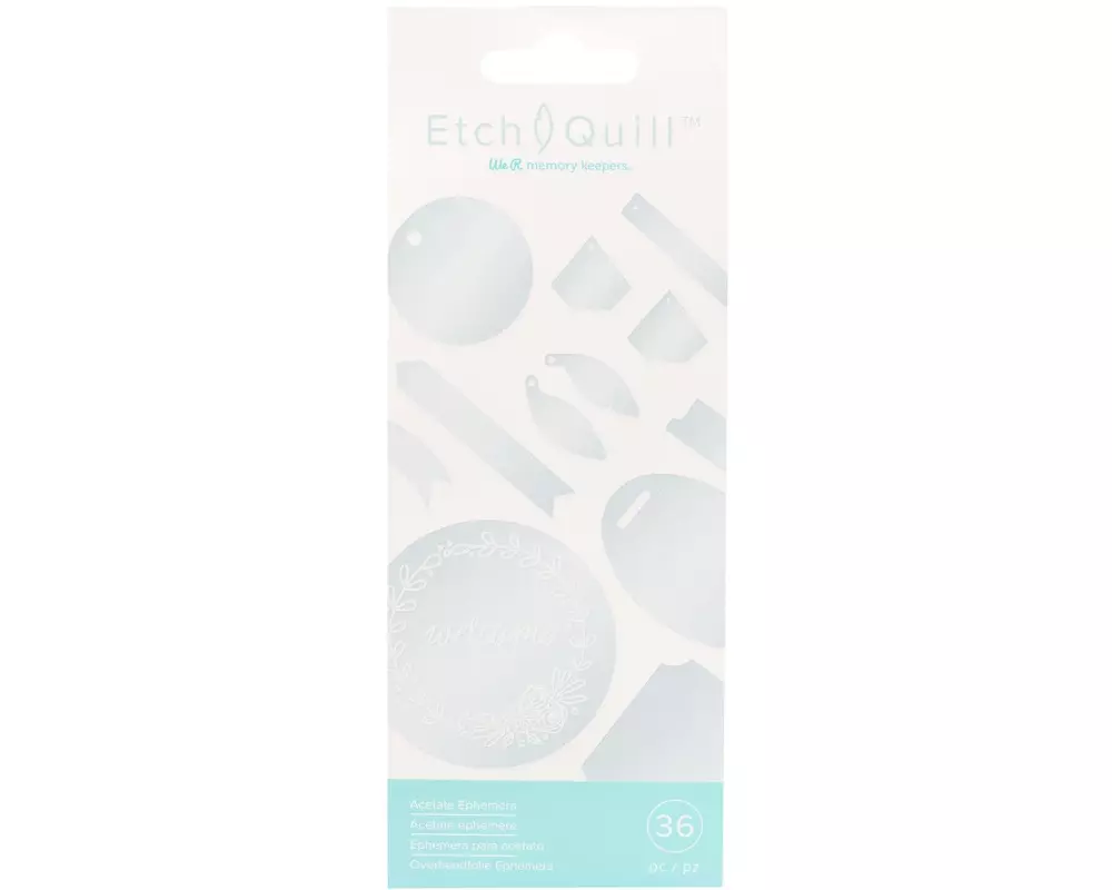We R Memory Keepers Geschenkanhänger Etch Quill 36 Stück