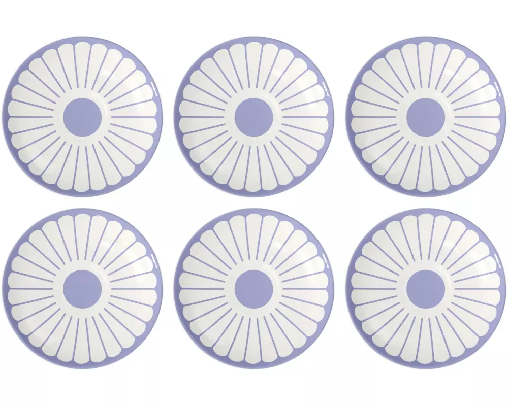 Villeroy & Boch Espressountertasse Fleur 6 Stück, Blau