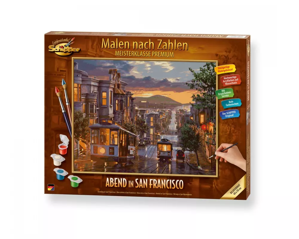 Schipper Malen nach Zahlen Abendstimmung in San Francisco