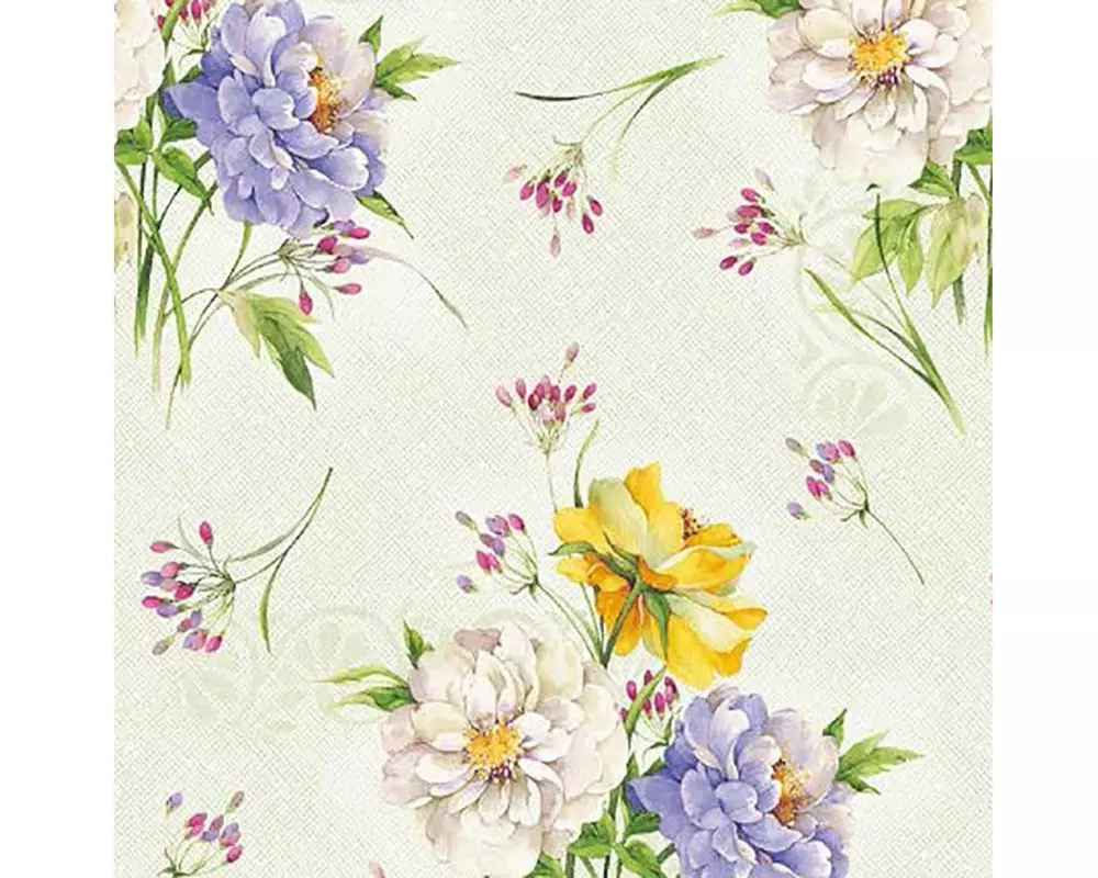 Hubatka Tischdecke Ideal, Blumenbouquet, 140 x 260 cm