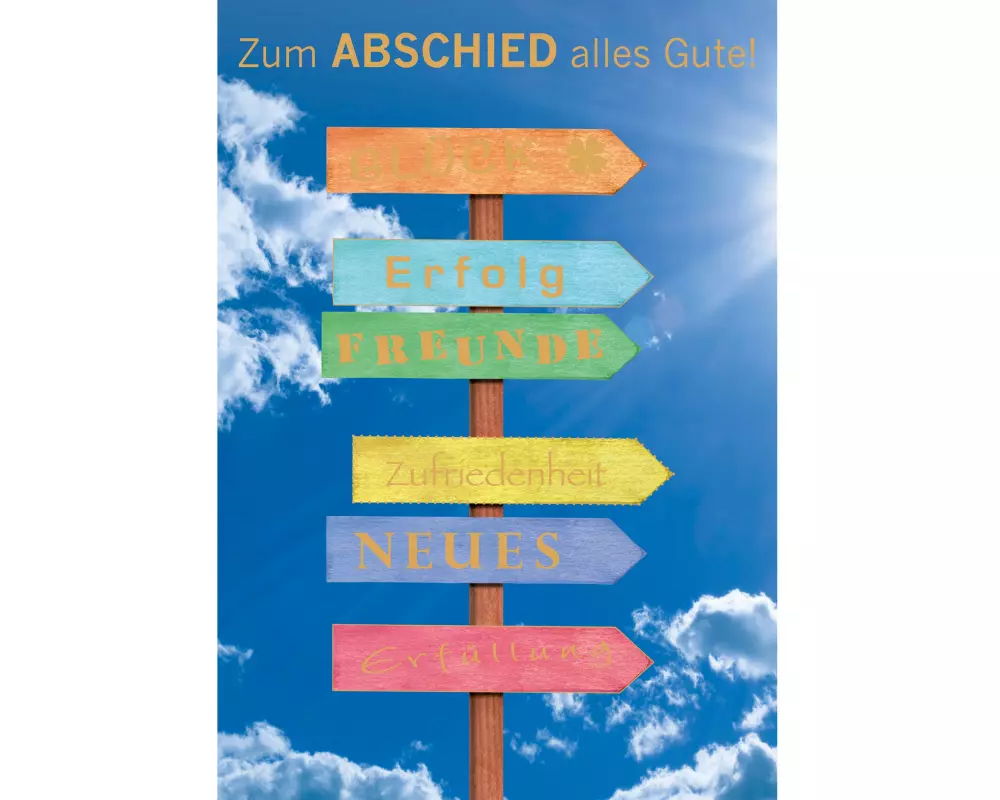 ABC Abschiedskarte A4