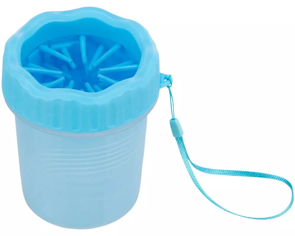 Trixie Pfotenreiniger S-M, Silikon/PP, Blau