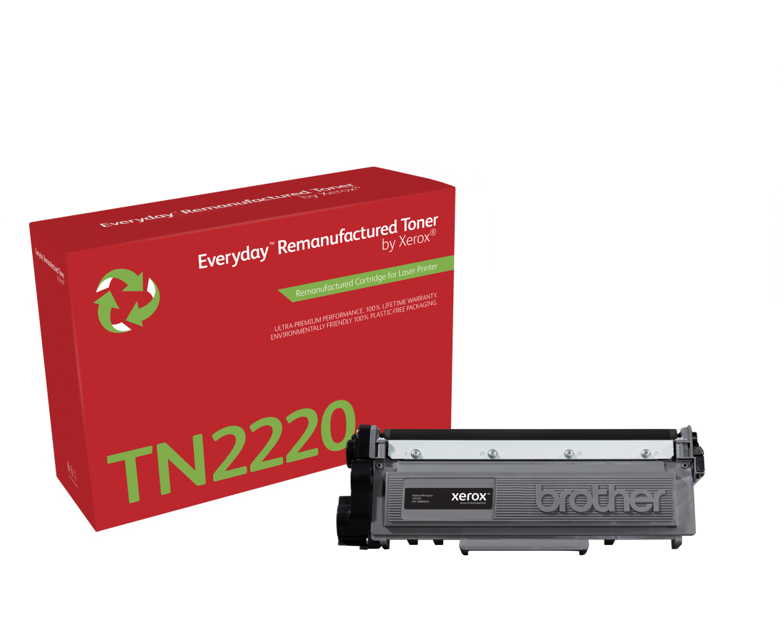 Everyday™ Mono wiederaufbereiteter Toner von Xerox, kompatibel mit Brother TN2220, Hohe Kapazität