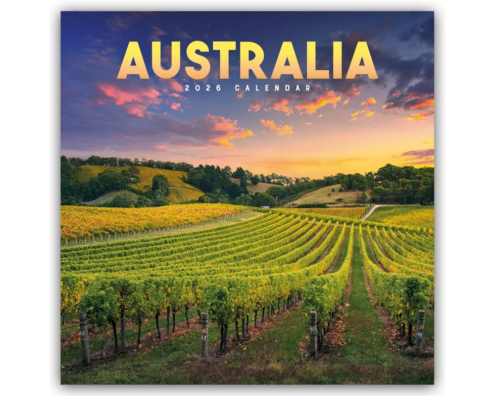 Australia Square Wall Calendar 2026