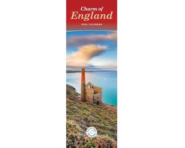 Charm Of England Slim Calendar 2026