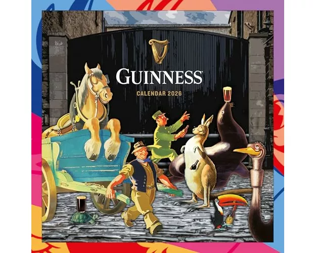 Guinness Square Wall Calendar 2026