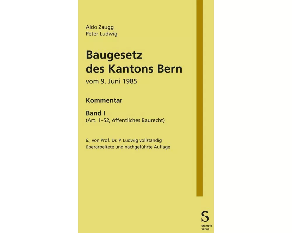 Baugesetz des Kantons Bern vom 9. Juni 1985