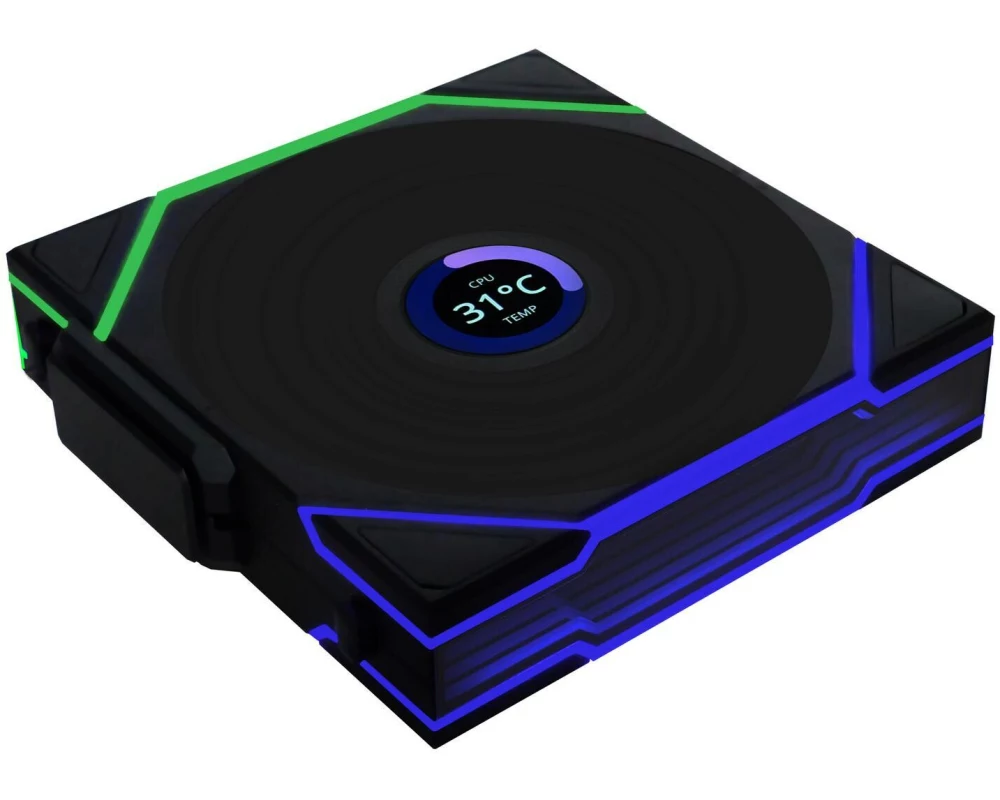 Lian Li PC-Lüfter Uni Fan TL Wireless LCD PWM Schwarz