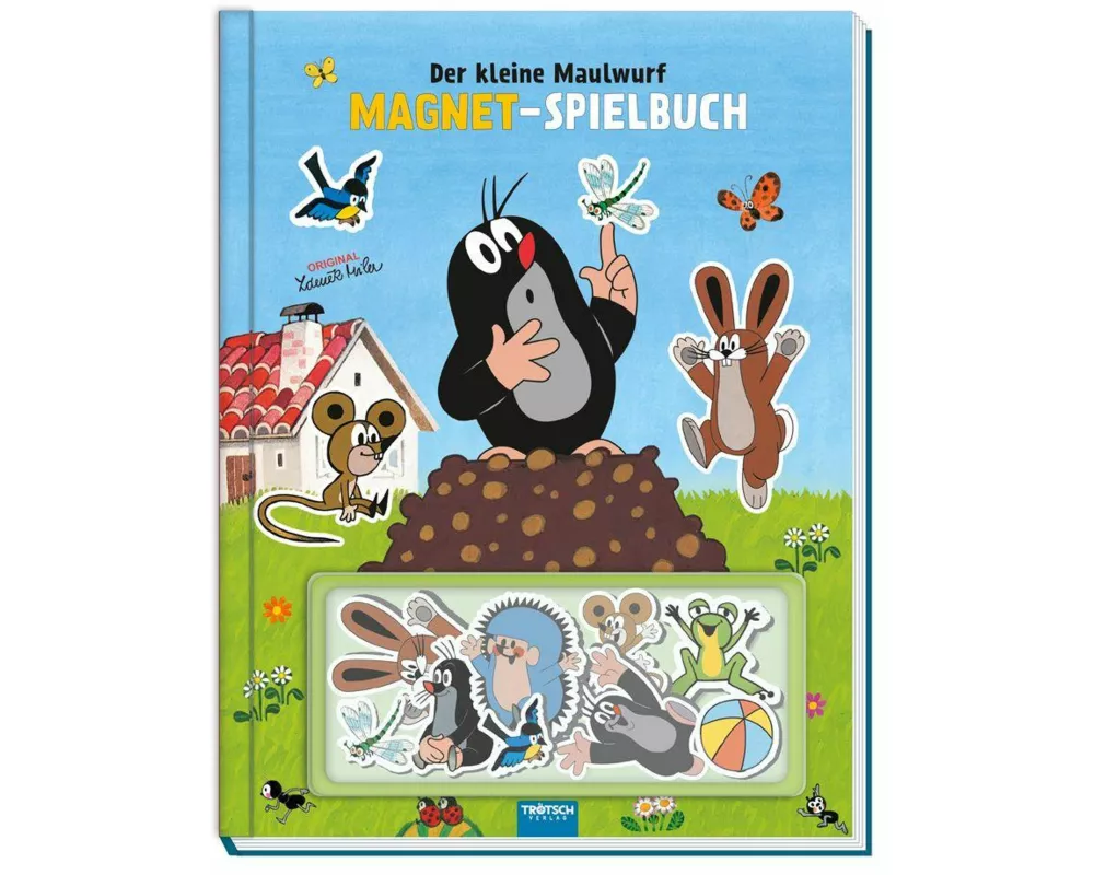 TRÖTSCH - Der kleine Maulwurf Magnet-Spielbuch Pappenbuch mit Magneten