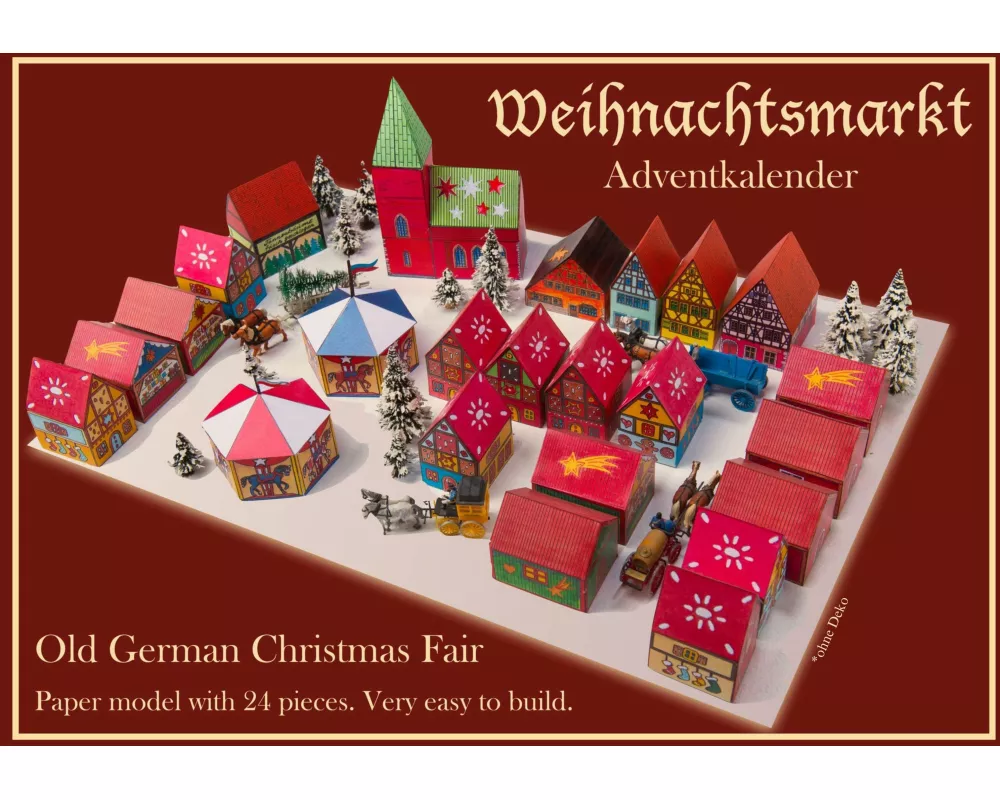 Weihnachtsmarkt - Papiermodell