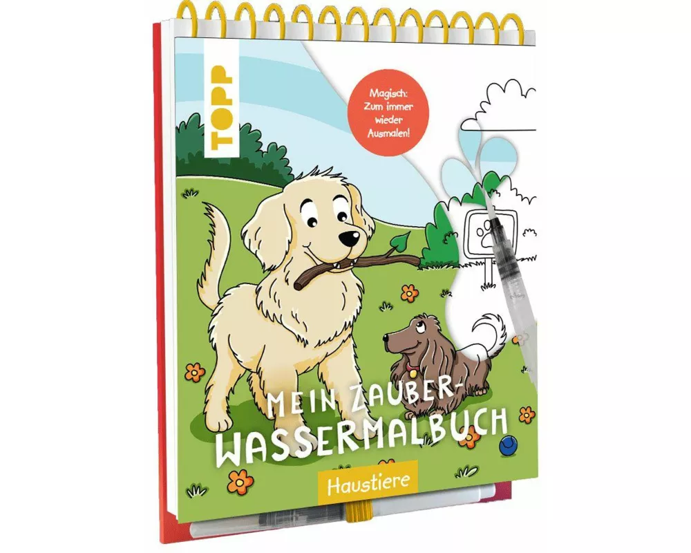 Mein Zauber-Wassermalbuch Haustiere