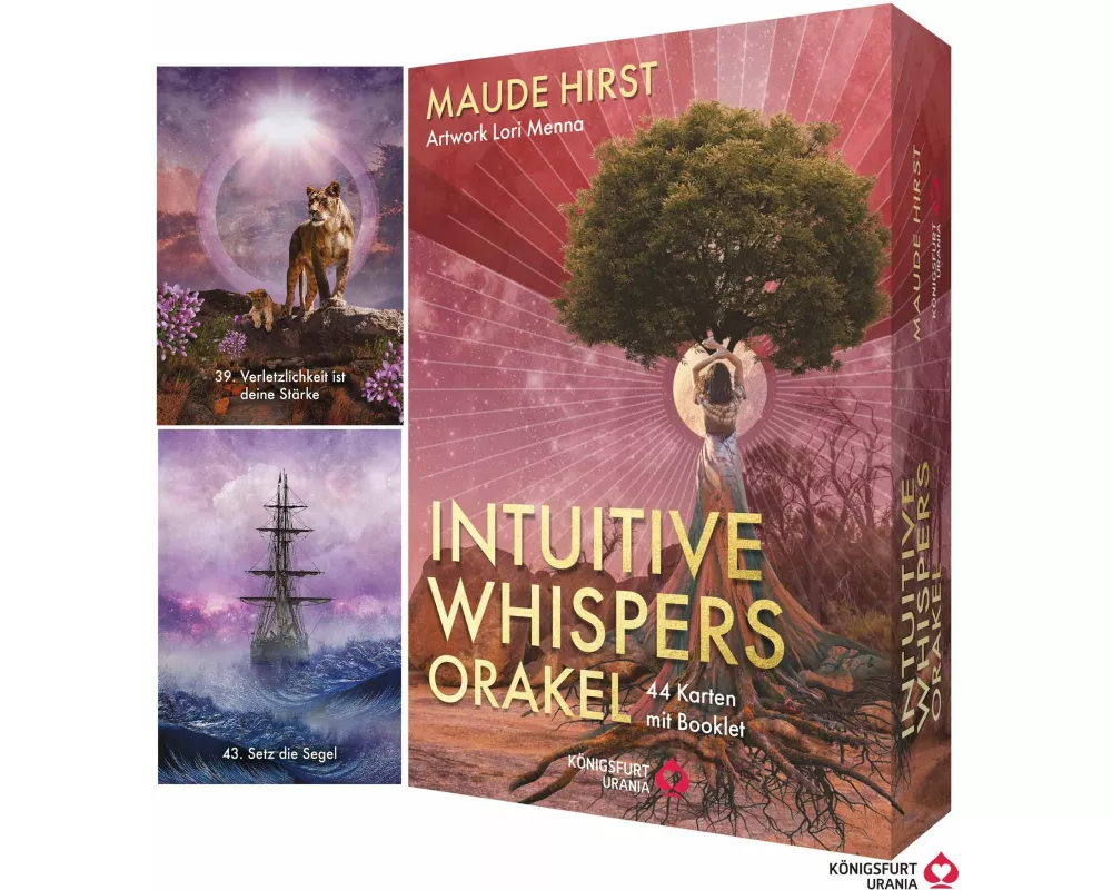 Intuitive Whispers Orakel - 44 Karten mit Booklet - Inspirationskarten