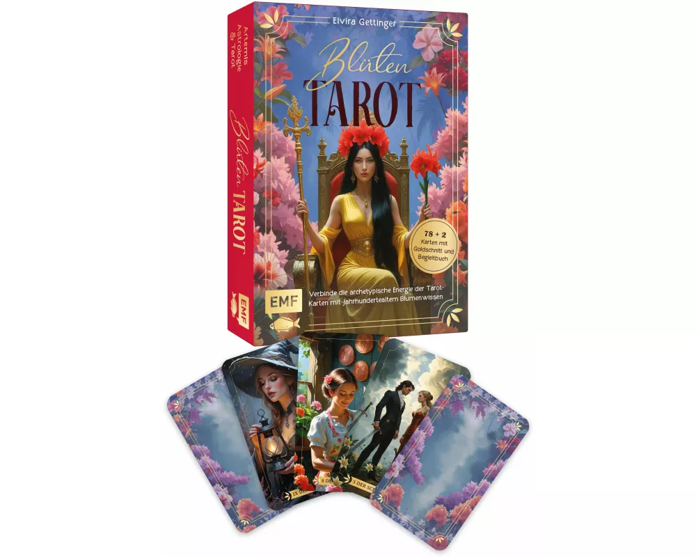 Tarot-Kartenset: Blütentarot | Verbinde die archetypische Energie der Tarot-Karten mit jahrhundertealtem Blumenwissen