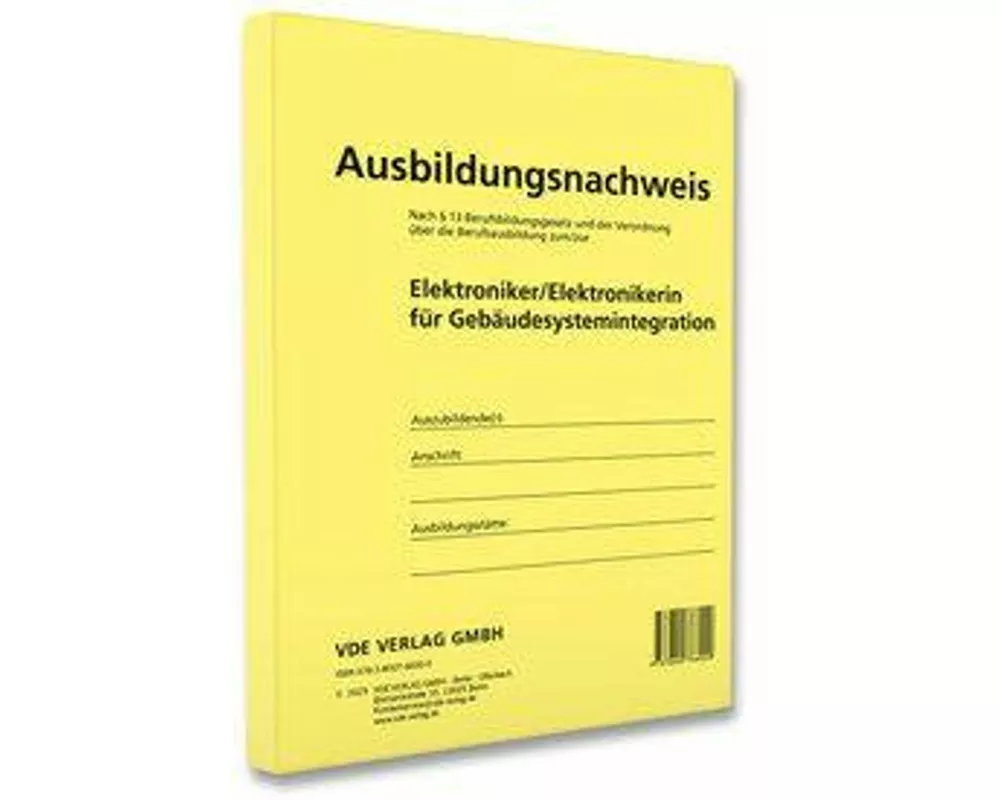 Ausbildungsnachweis Elektroniker/Elektronikerin für Gebäudesystemintegration