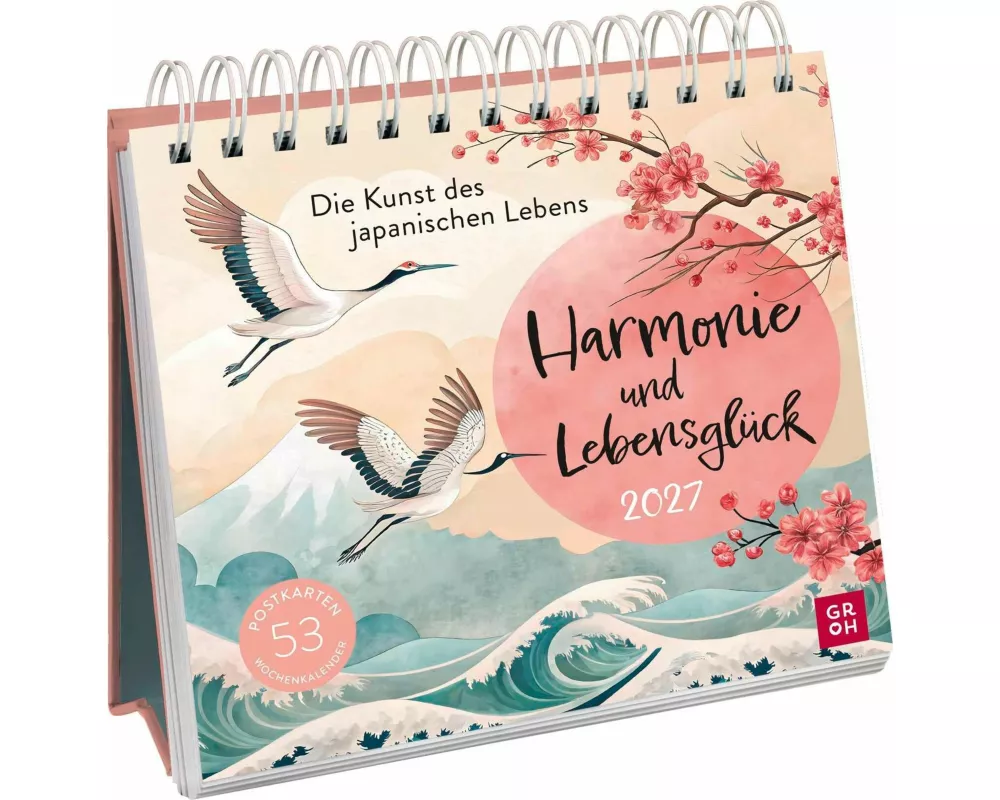 Postkartenkalender 2027: Harmonie und Lebensglück