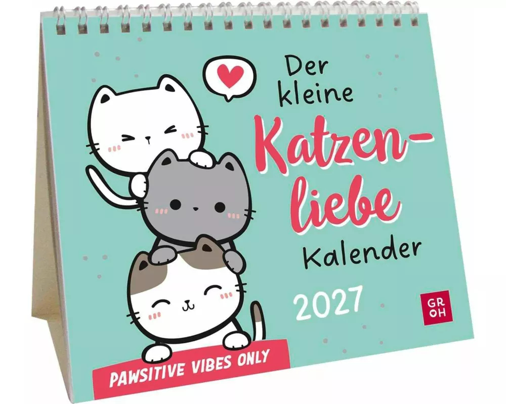 Mini-Kalender 2027: Der kleine Katzenliebe Kalender