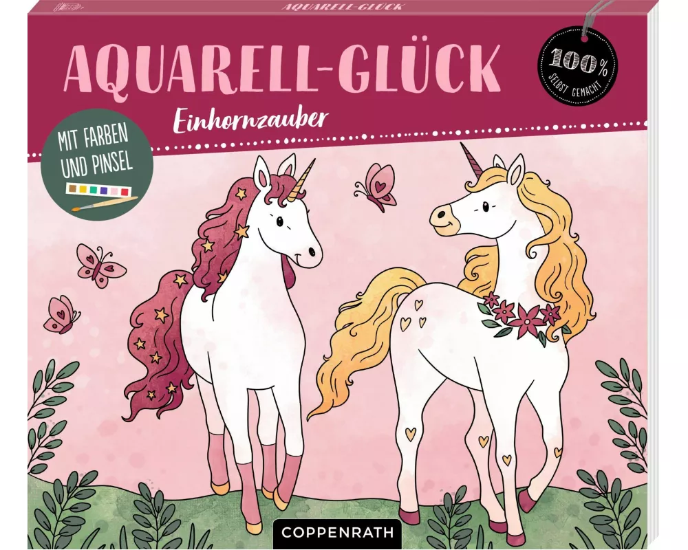 Aquarell-Glück Einhornzauber