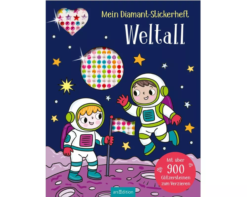 Mein Diamant-Stickerheft – Weltall