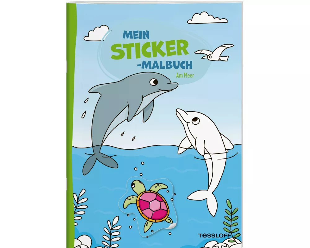 Mein Sticker-Malbuch. Am Meer