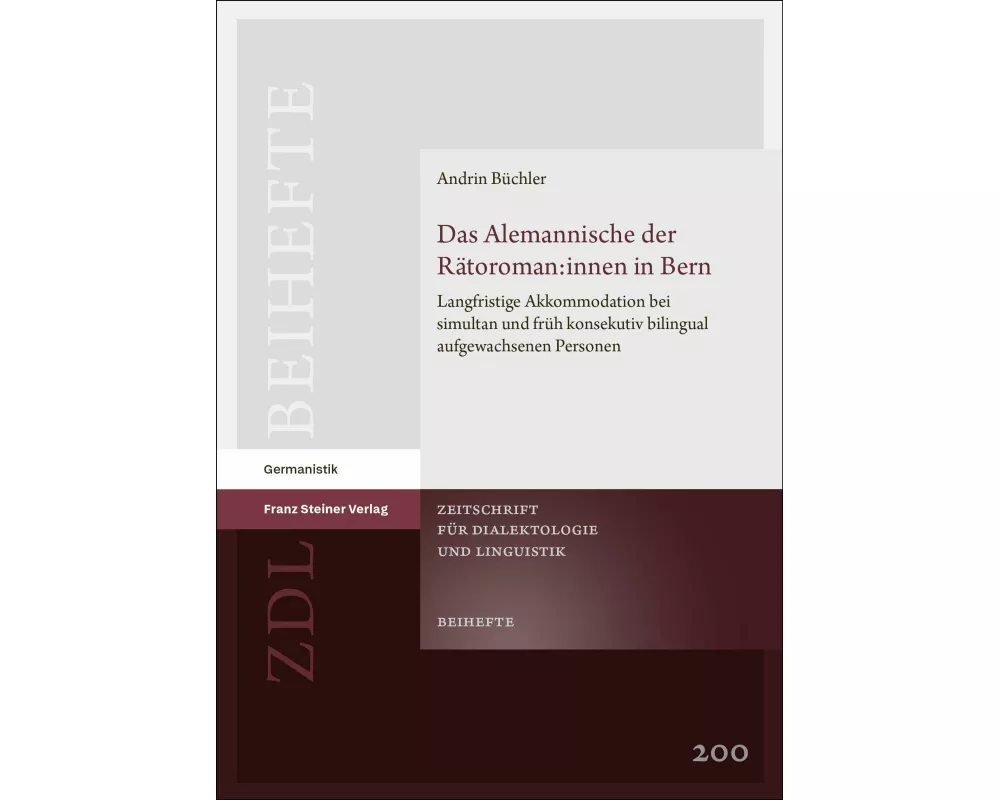 Das Alemannische der Rätoroman:innen in Bern