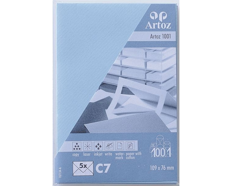 ARTOZ Couverts 1001 C7 107134184 100g, pastellblau 5 Stück