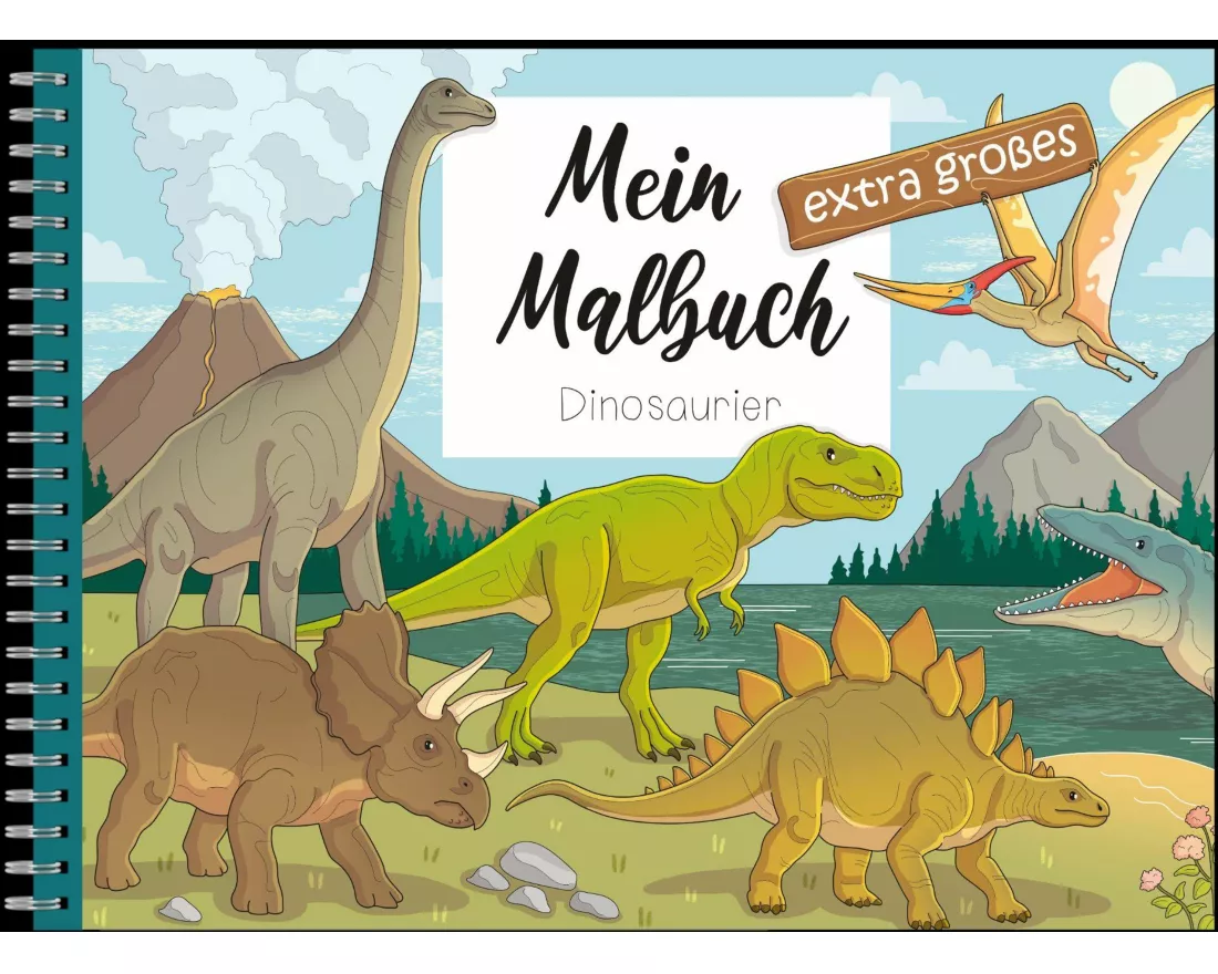 Mein extra großes Malbuch - Dinosaurier