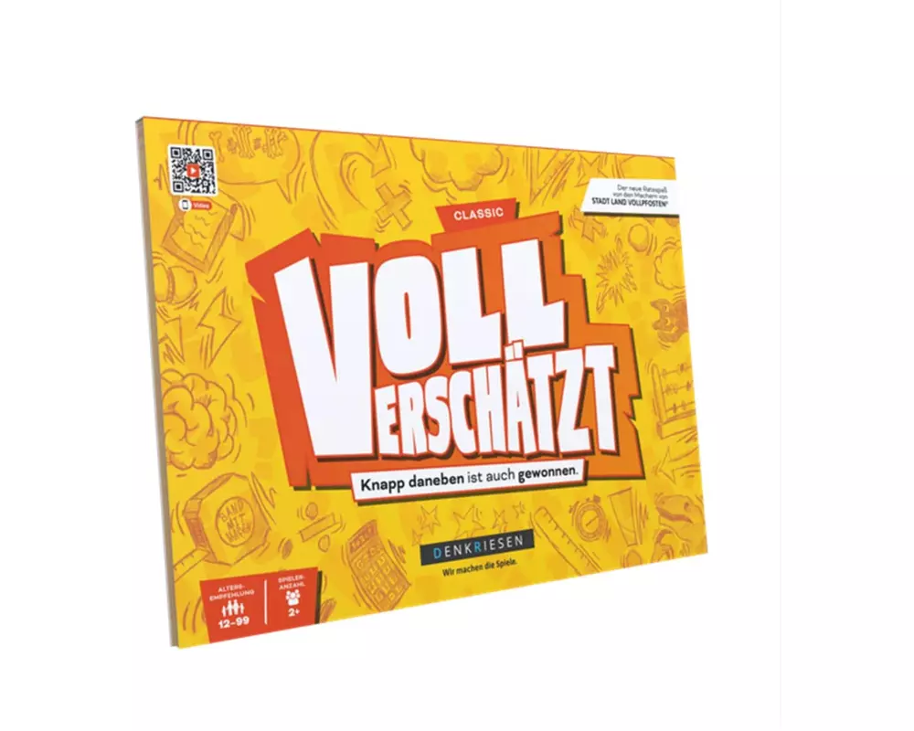 Denkriesen Partyspiel Voll Verschätzt – A4 Block Classic Edition (D)