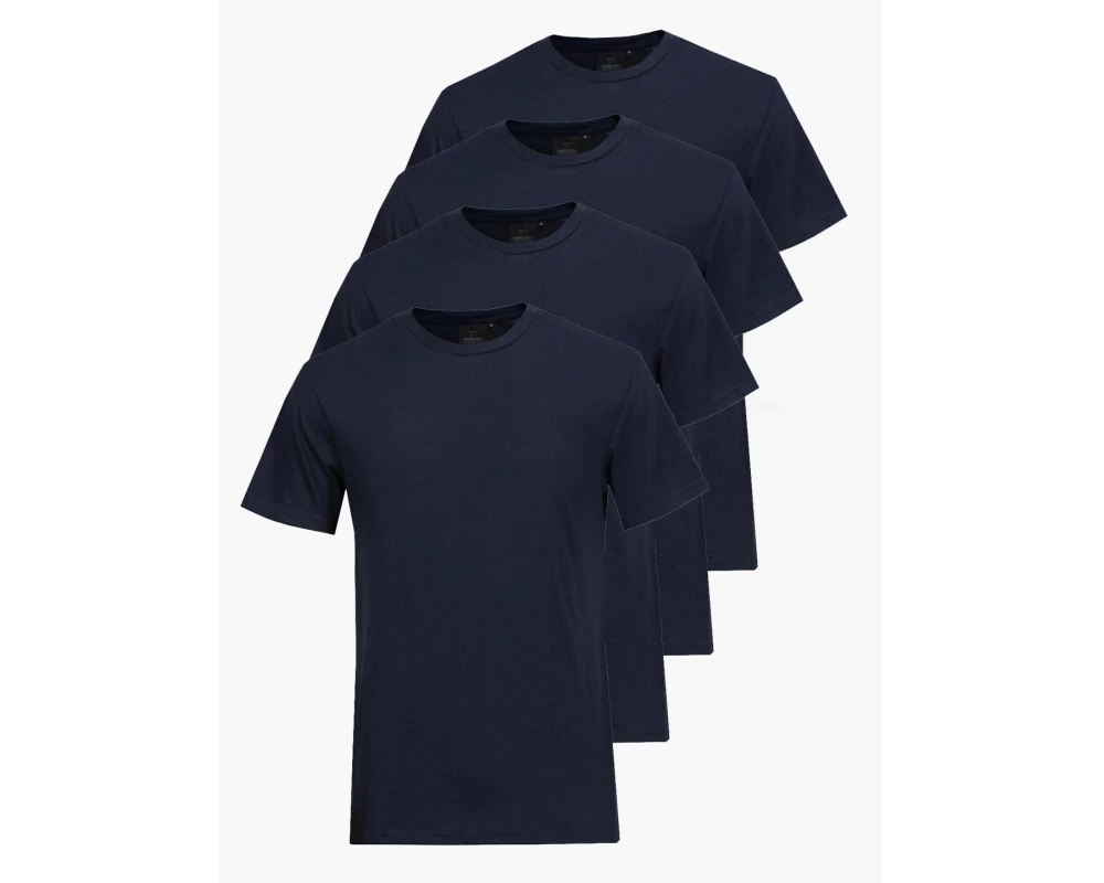Switcher 4er-Pack Unisex T-Shirt Max Dunkelblau, M