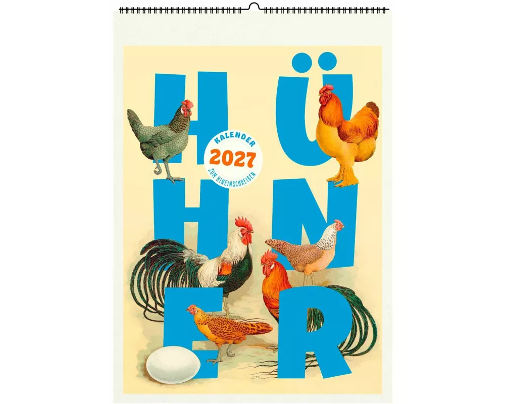 Hühner. Wandkalender 2027