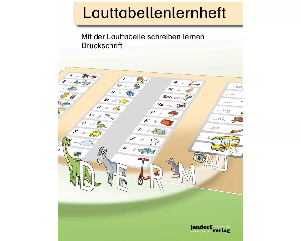 Lauttabellenlernheft (Druckschrift)