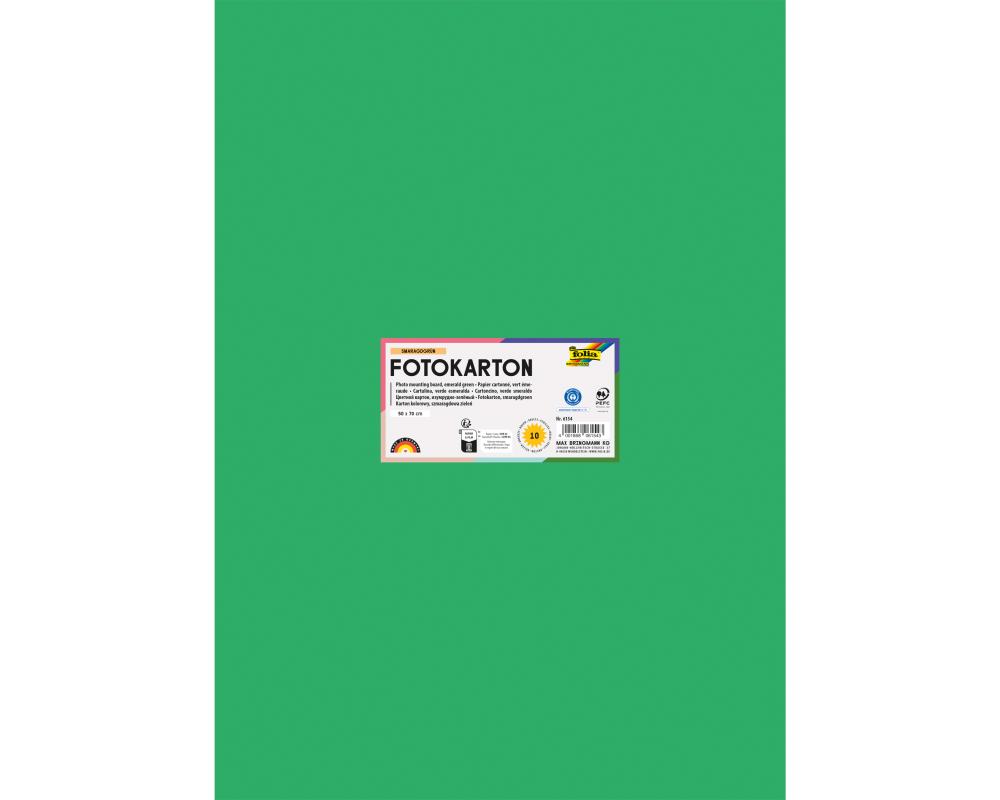 FOLIA Fotokarton 50x70cm 6154 300g, smaragdgrün