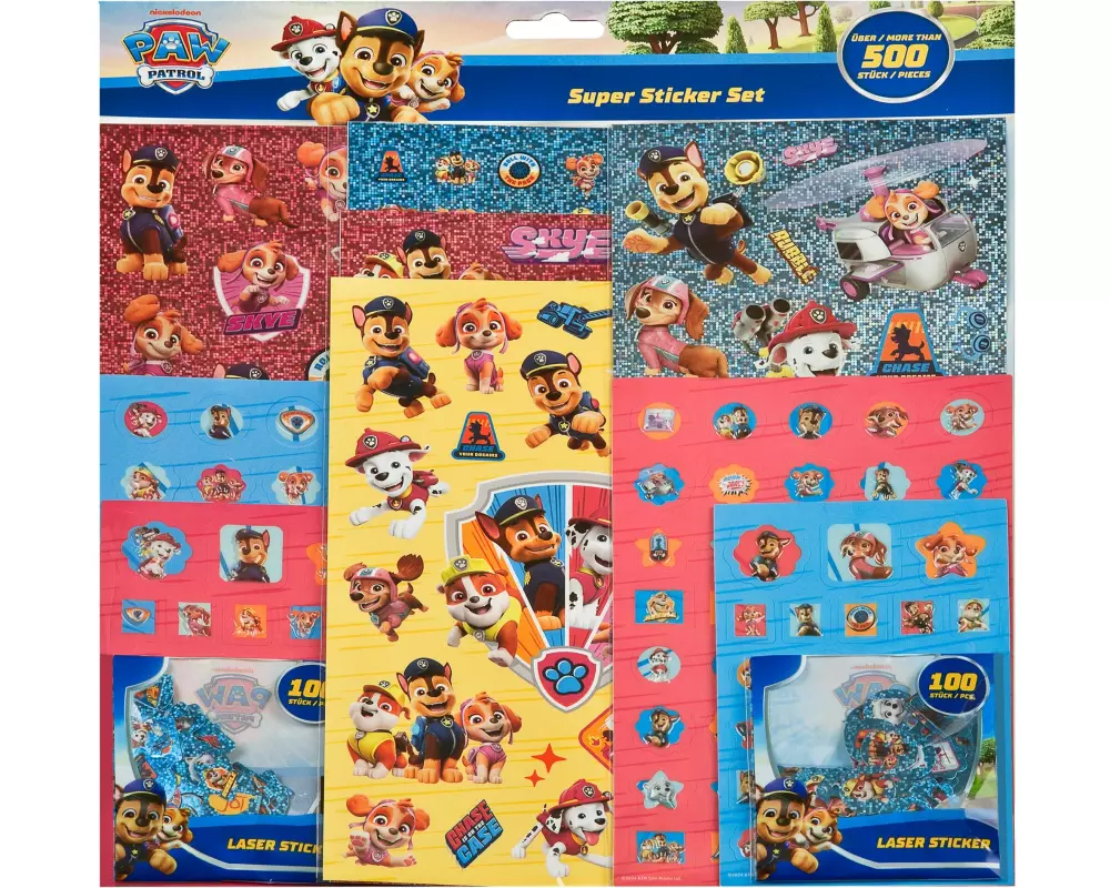 Undercover Motivsticker Paw Patrol mit 500 Stickern