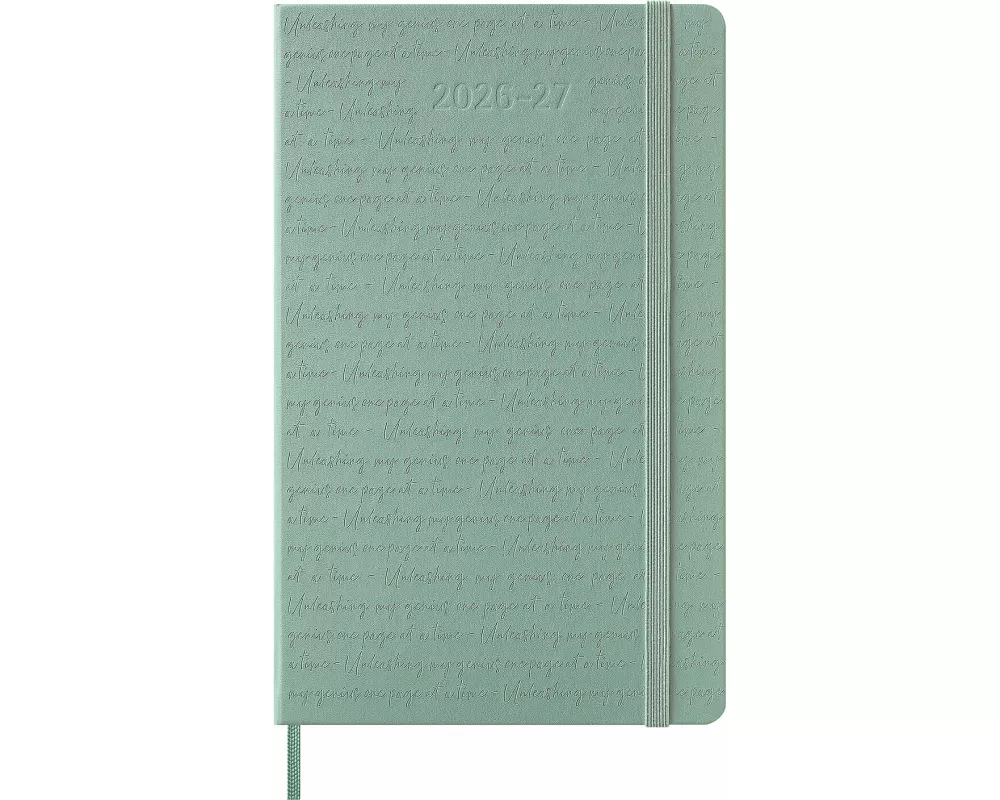 Moleskine 18 Monate Wochen Notizkalender 2026/2027, L/A5, 1 Wo = 1 Seite, rechts linierte Seite, fester Einband, Aquamarin