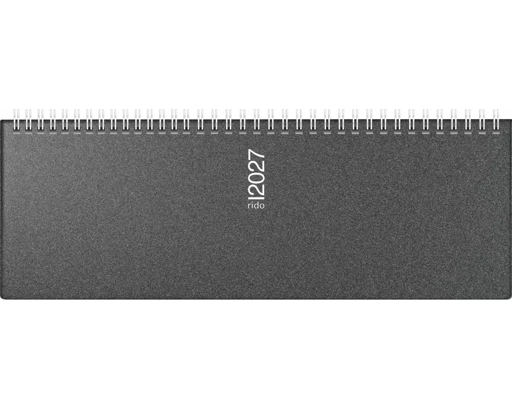 rido/idé 7036133907 Querterminbuch Mod. septant 2027 305×105 mm, Kunststoff, grau