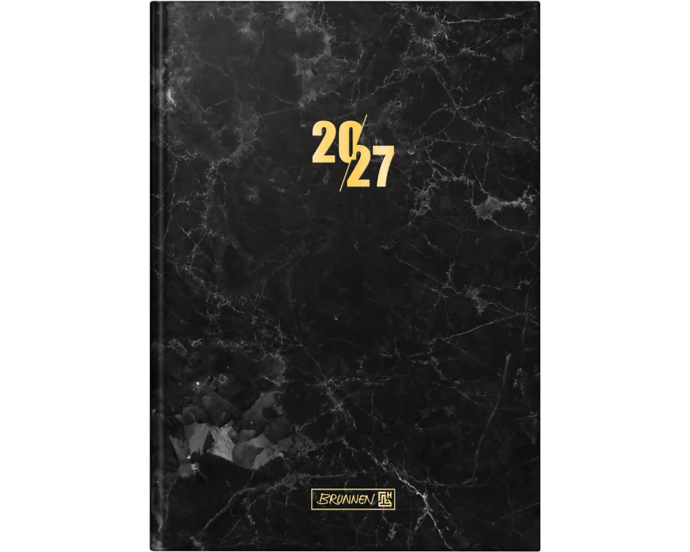 BRUNNEN 1079515067 Buchkalender Mod. 795 2027 "Graphite" A5, Papier