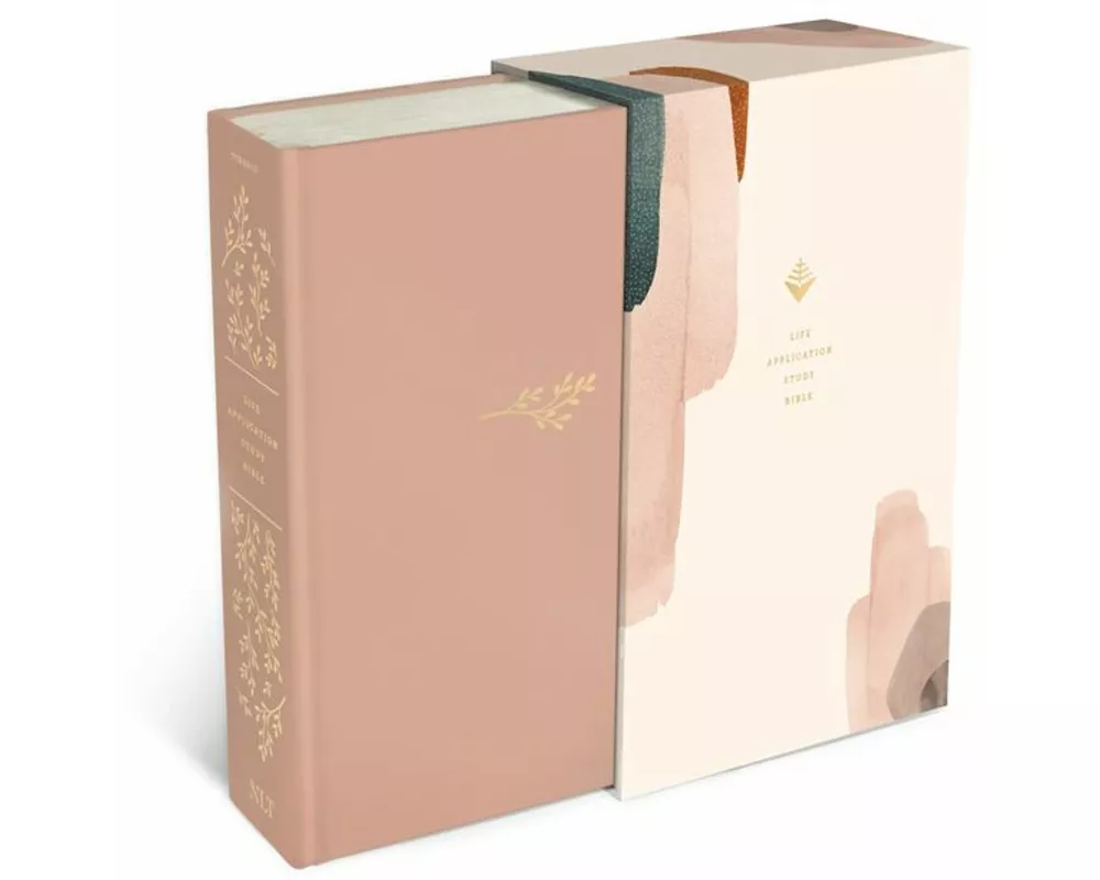 NLT Life Application Study Bible, Third Edition (Hardcover Cloth, Soft Pink, Red Letter)