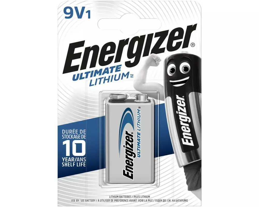 Energizer Batterie Ultimate Lithium 9V E-Block , 1 Stück