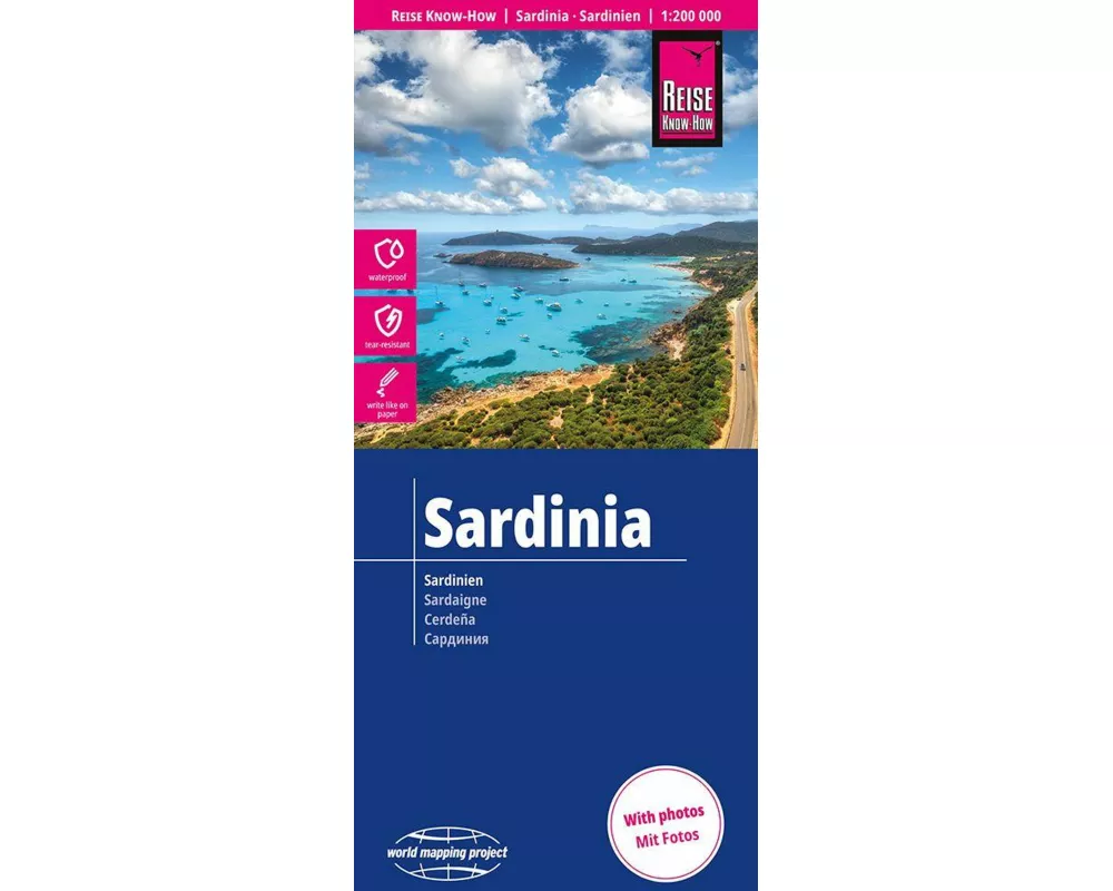 Reise Know-How Landkarte Sardinien / Sardinia (1:200.000)