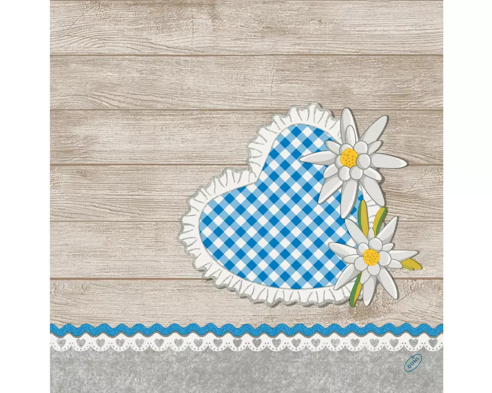 Duni Papierservietten Alpen Flair 40 cm x 40 cm, 60 Stück