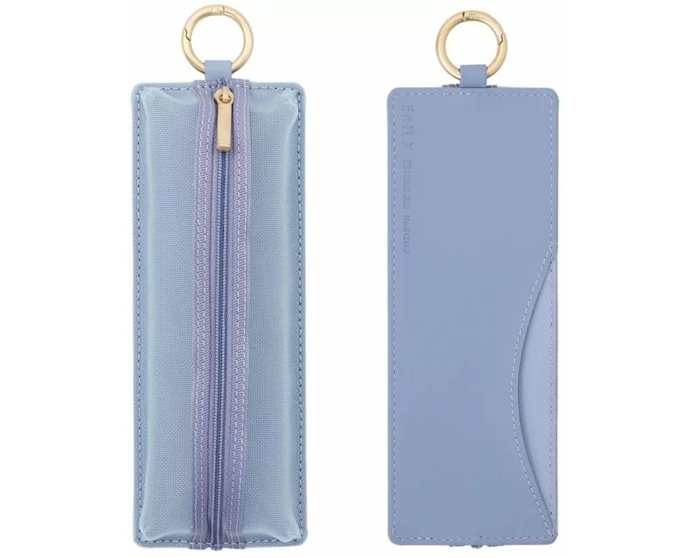 EMILY Mesh Federmäppchen (Blue Grey) Flat Pen Case | by KING JIM