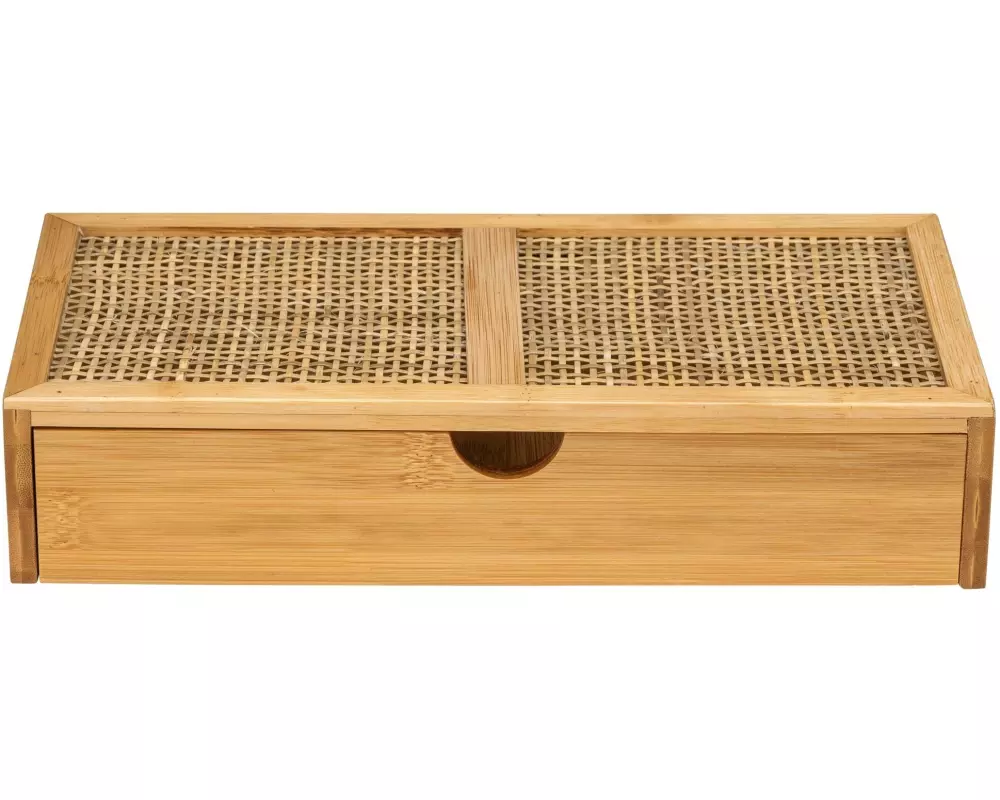 Wenko Aufbewahrungsbox Allegre mit Schublade, Hellbraun