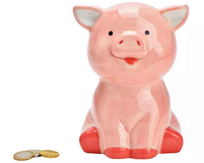 G. Wurm Spardose Schwein 12 x 17 x 12 cm