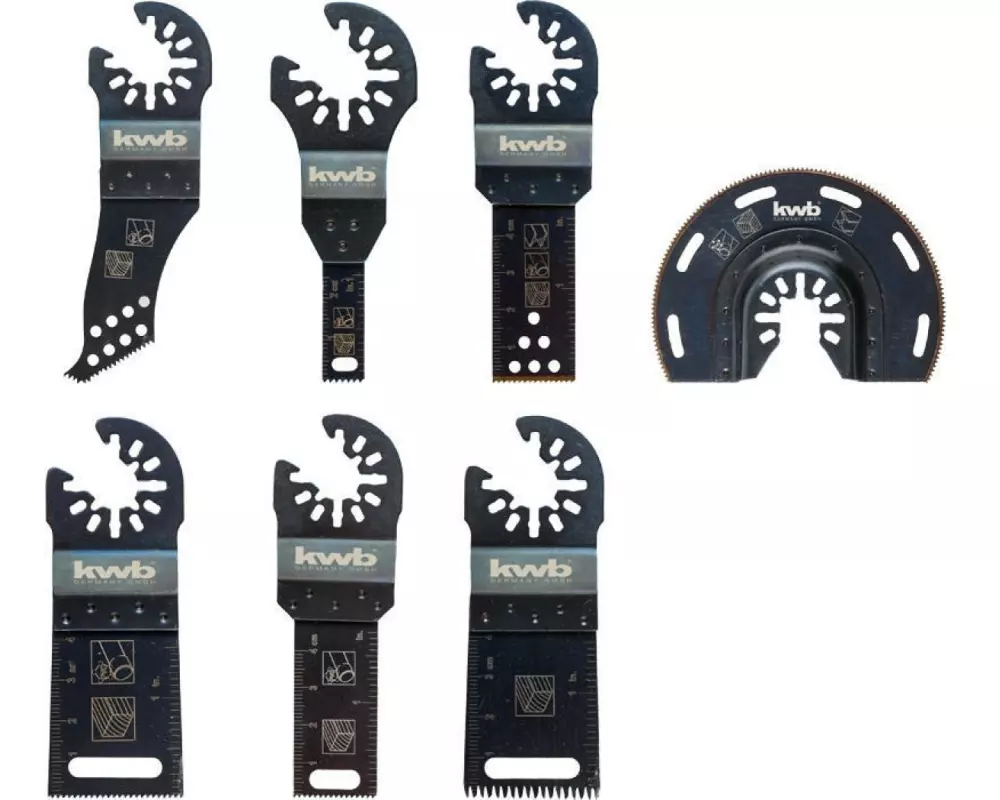 kwb Zubehörset Akku Top im Alu-Koffer, 7 teile