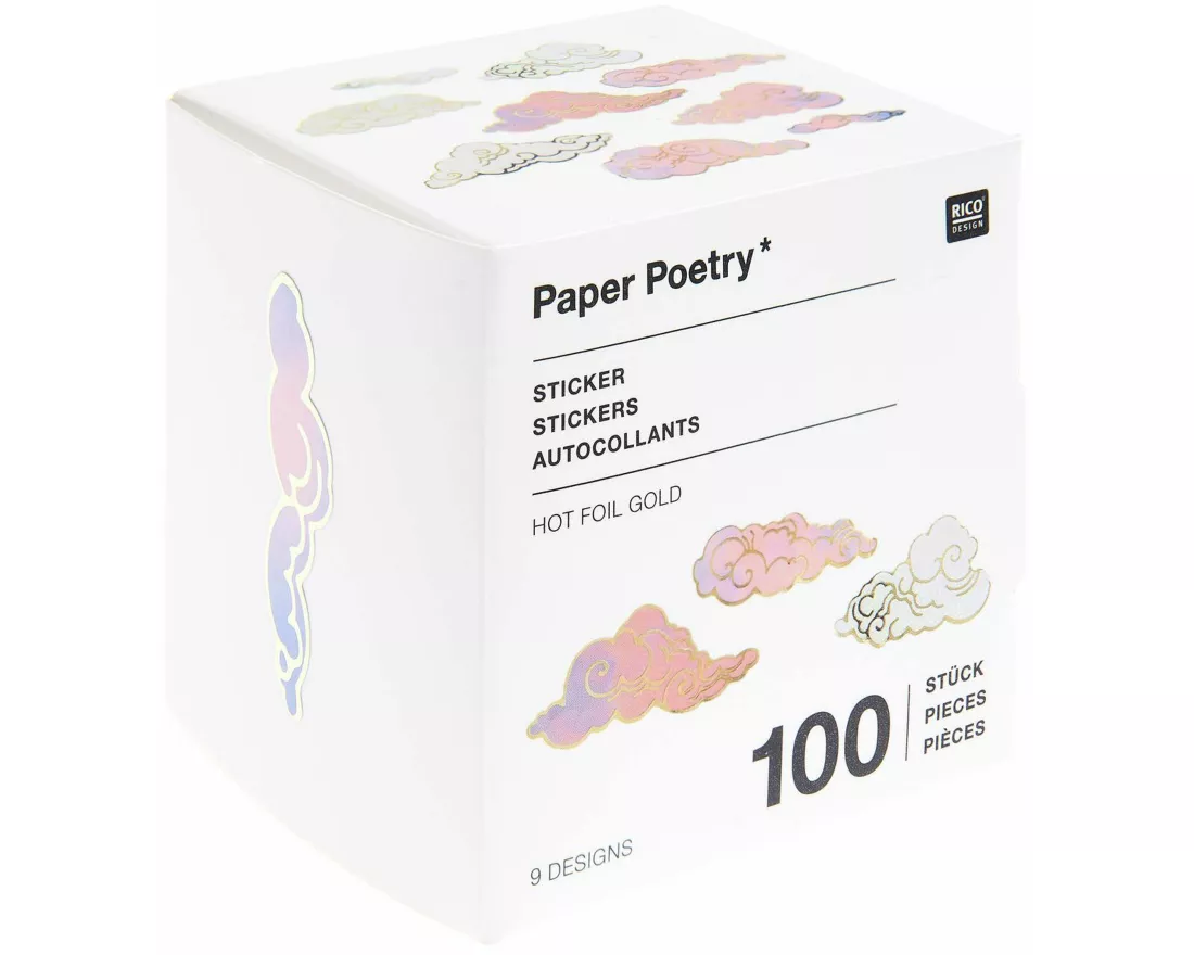 Sticker The Sky is the Limit, Wolken FSC MIX, 100 Stk/Rolle