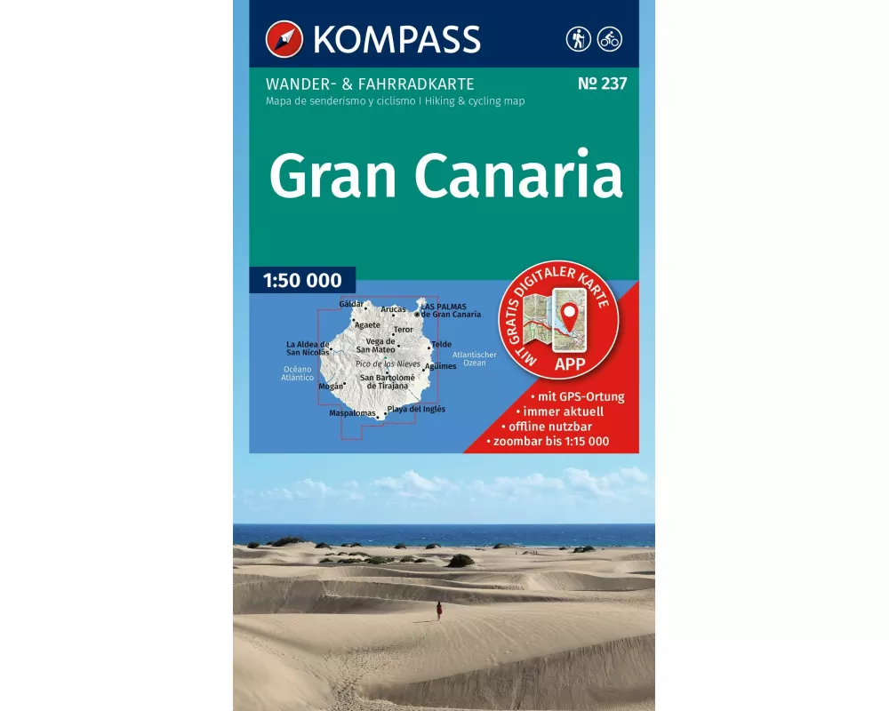 KOMPASS Wanderkarte 237 Gran Canaria 1:50.000